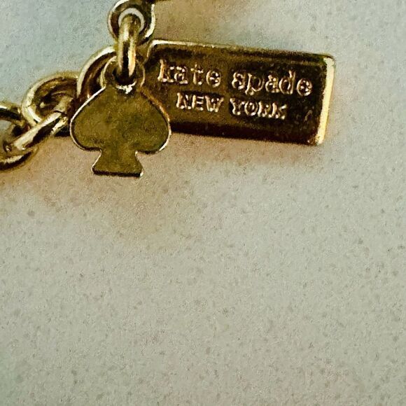 Kate Spade gold with floral jewels statement necklace. - Picture 4 of 4